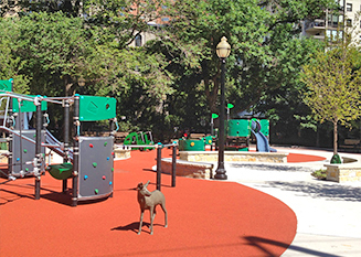 JRA Goudy Square Park Playground Deer Sculpture